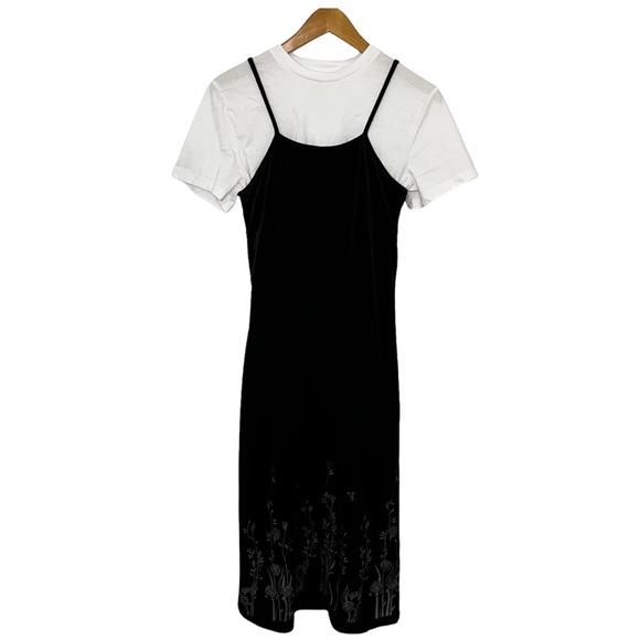 Vintage Velvet Floral Maxi Dress - Picture 3 of 8